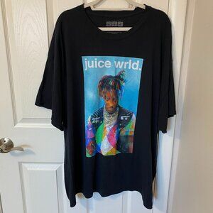 Juice‎ Wrld 999 Club Oversized Graphic T-Shirt Black XXXL
